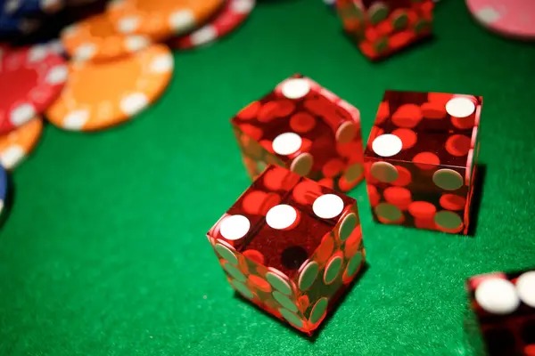 Live casino table with professional dealers